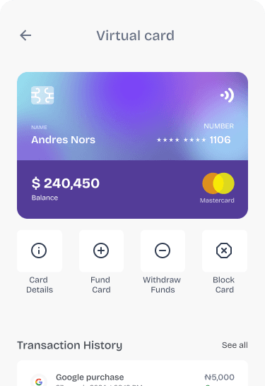 Virtual Card